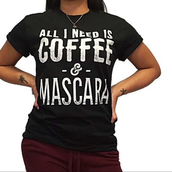 ๐๐2X HP๐๐Coffee & Mascara Tee - Picture 5 of 5